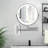 Teejay Modern Round LED Lighted Magnifying Bathroom Wall Mounted Makeup Mirror, Chrome-213531775