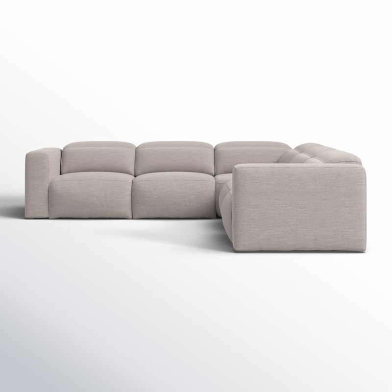 Radley Sectional, Gray Polyester Blend