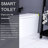White Smart Toilet With Luminous Lighting
