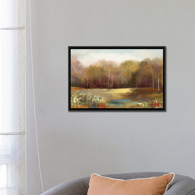«Park Garden» par Allison Pearce - Reproduction giclée sur toile tendue avec châssis