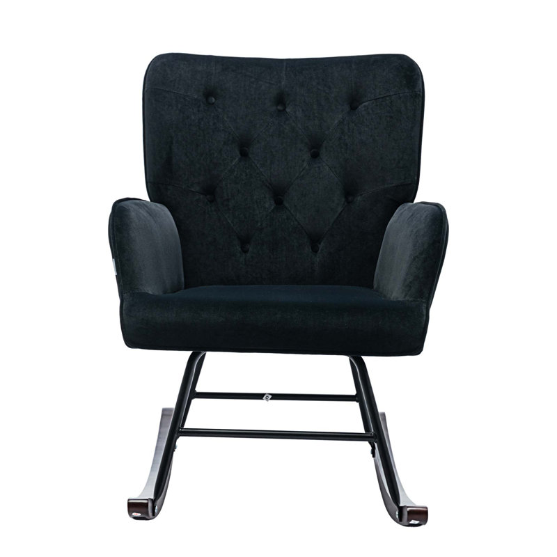 Chaise berçante Griffen, Noir