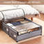 Rangement sous le lit avec roulettes, contenants de rangement sous le lit, rangement pour chaussures sous le lit, tiroirs sous le lit, verrouillable, robuste, taille XXL XXL