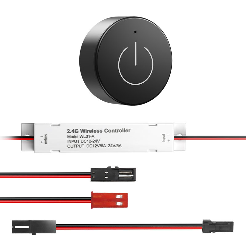 Wireless Touch Dimmer, Matte Black