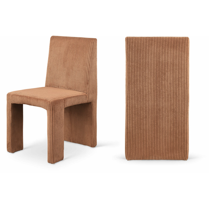 Chaise en velours côtelé Benson, Velours côtelé microsuède