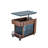 Scandinavian Walnut Wood Movable Height-Adjustable Side Table