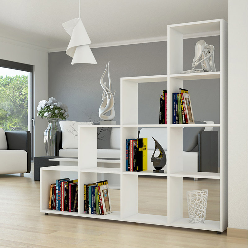 Zenobius Bookcase, White