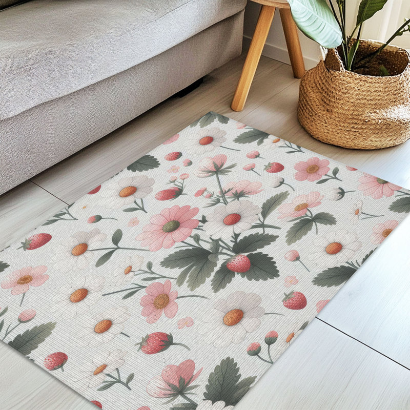 Tapis tressé Fresh Flower & Berry, Rectangulaire 3 pi x 5 pi