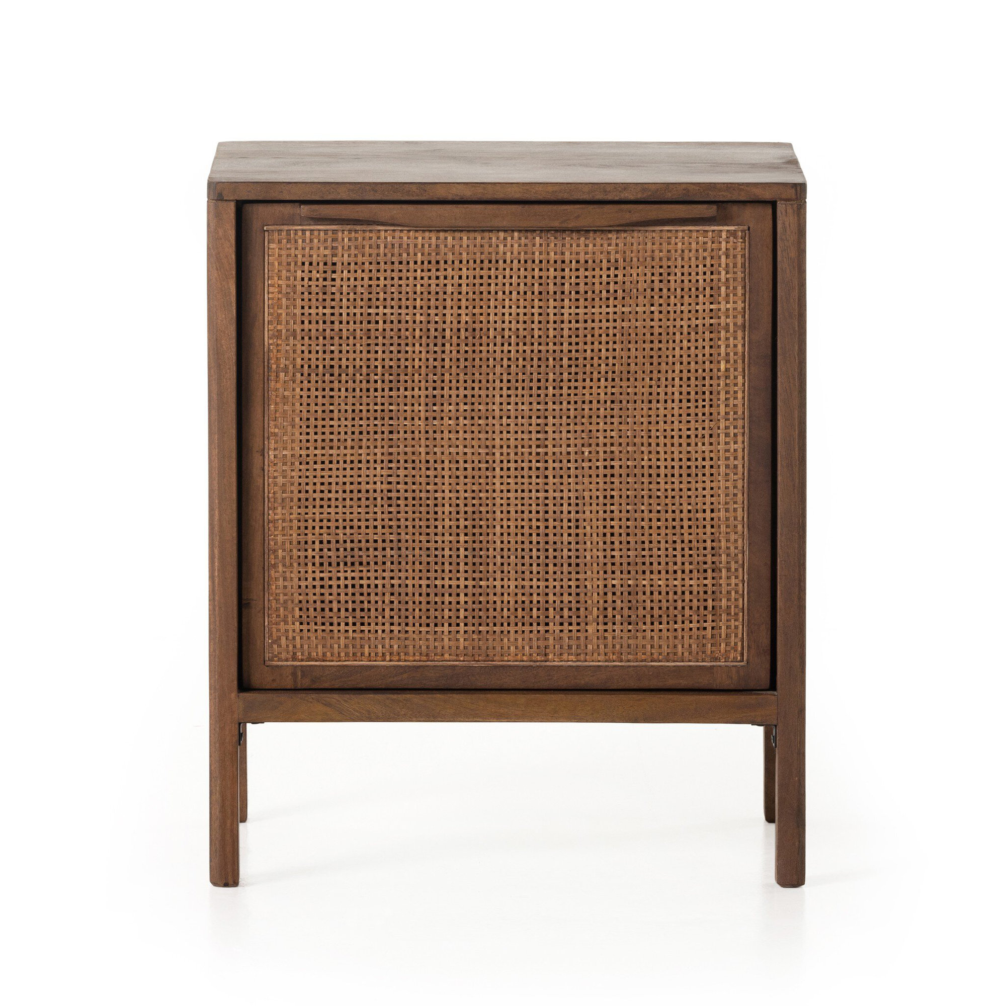 Nellie Cane Nightstand, Brown, Right