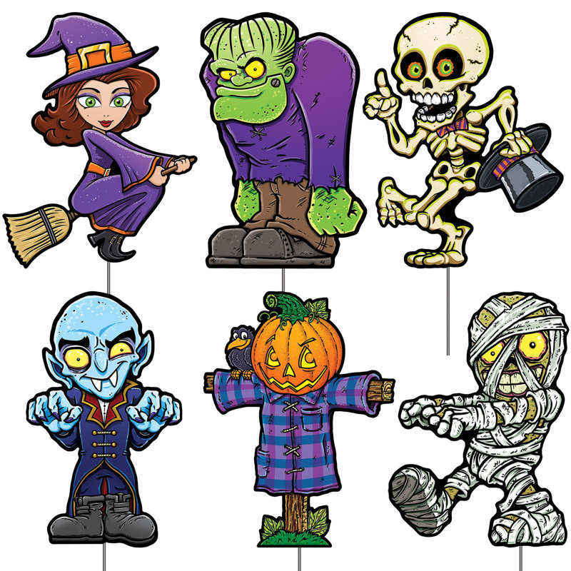 Enseignes en plastique pour cour d'Halloween