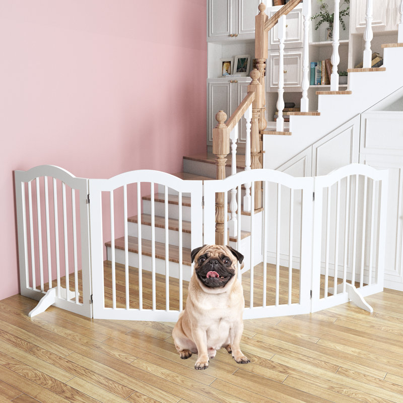 Barrière pour animaux autoportante en bois, barrière de sécurité réglable
