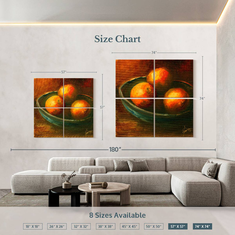 Yarlin Rustic Fruit IV, 74" H x 74" W