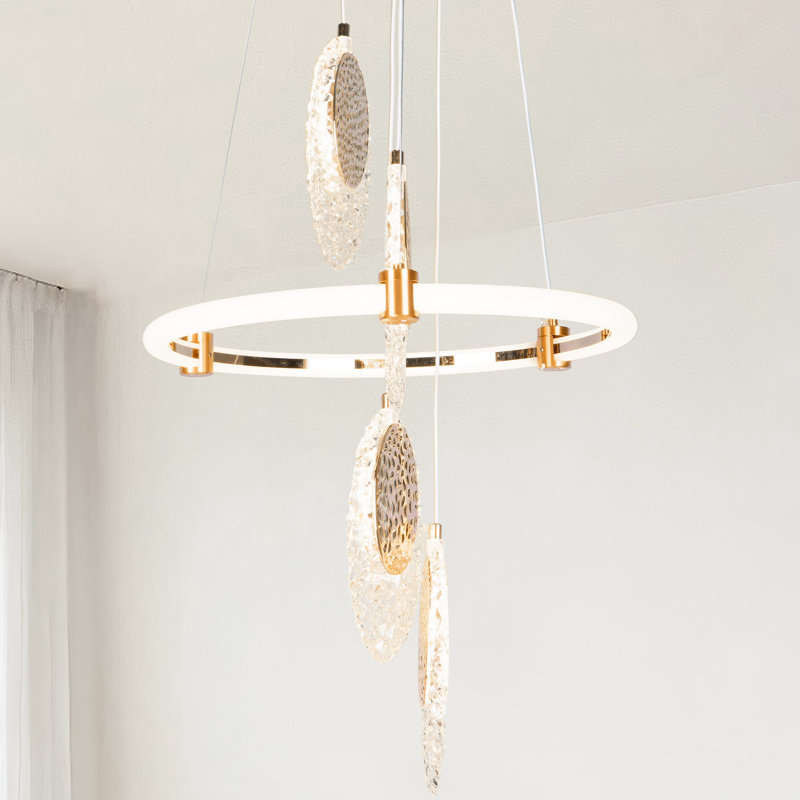 Lustre en grappe de luxe 4 lumières Modern