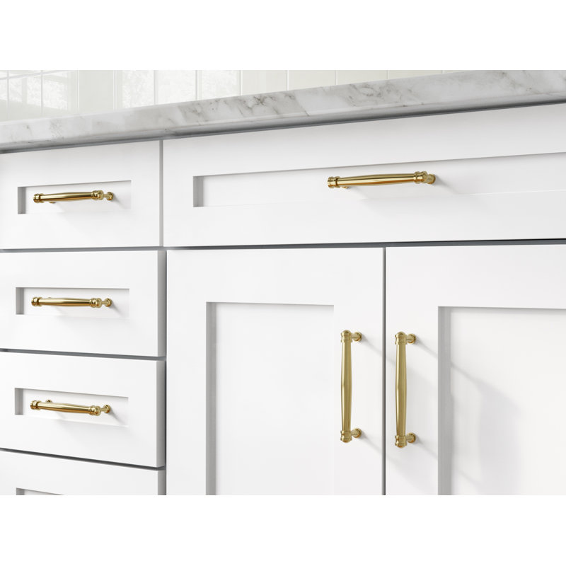 Champagne Bronze 5'' Bar Pulls with Mounting Hardware, Set of 10