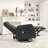 24.8" Wide Modern Manual Swivel Rocking Small Recliner Chair With 8-Point Massage Heating & Side Storage Pocket-1306071488