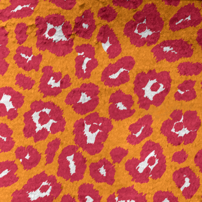 Serviette de plage Holderness, Microfibre, Orange / blanc / rouge