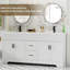 Ensemble de meuble-lavabo sur pied 72 po avec plateau en résine Breonica, peint à la main, assemblage requis-309421651