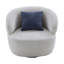 Fauteuil demi-tonneau pivotant, fauteuil simple