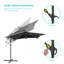 Parasol de marché carré lumineux 8 pi 2 po Moncerath-1855054755