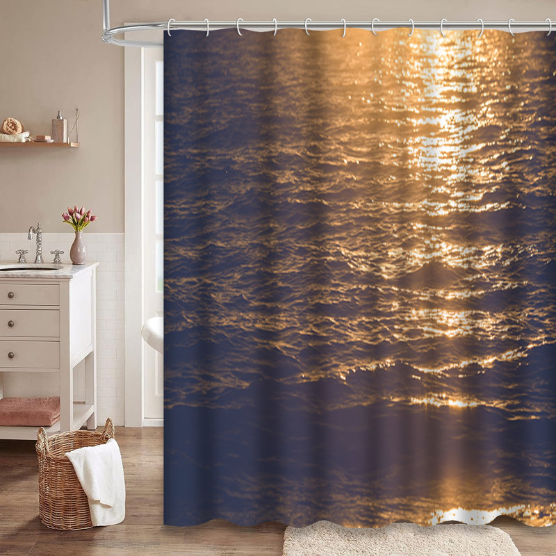 Rideau de douche Sunset Beach, L 72 po x l 84 po