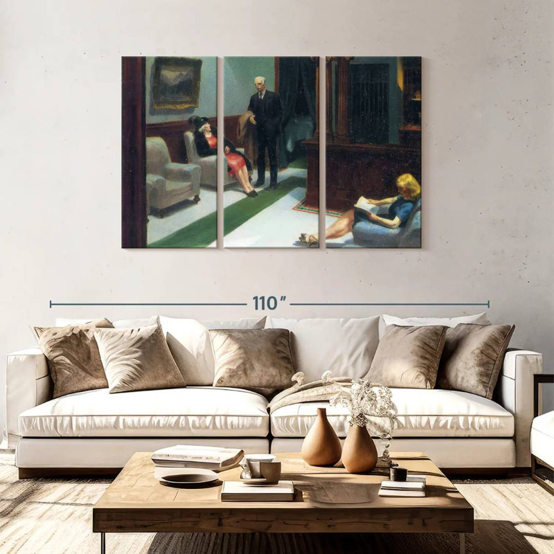 Hall de l'hôtel Leisha, H 48 po x l 74 po