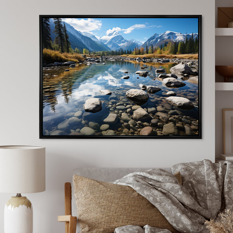 Canada Majestic Rockies II - impression, H 12 po x l 20 po x P 1 po, Cadre flottant noir