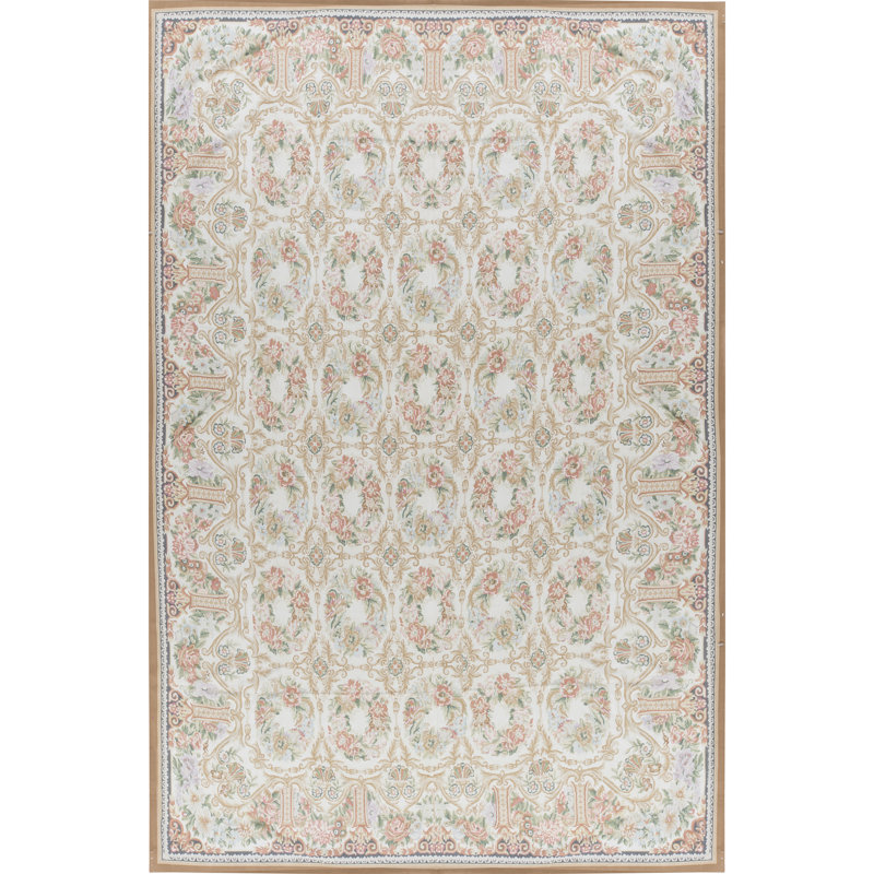 Aubusson Renaissance Flatweave Wool Oriental Area Rug
