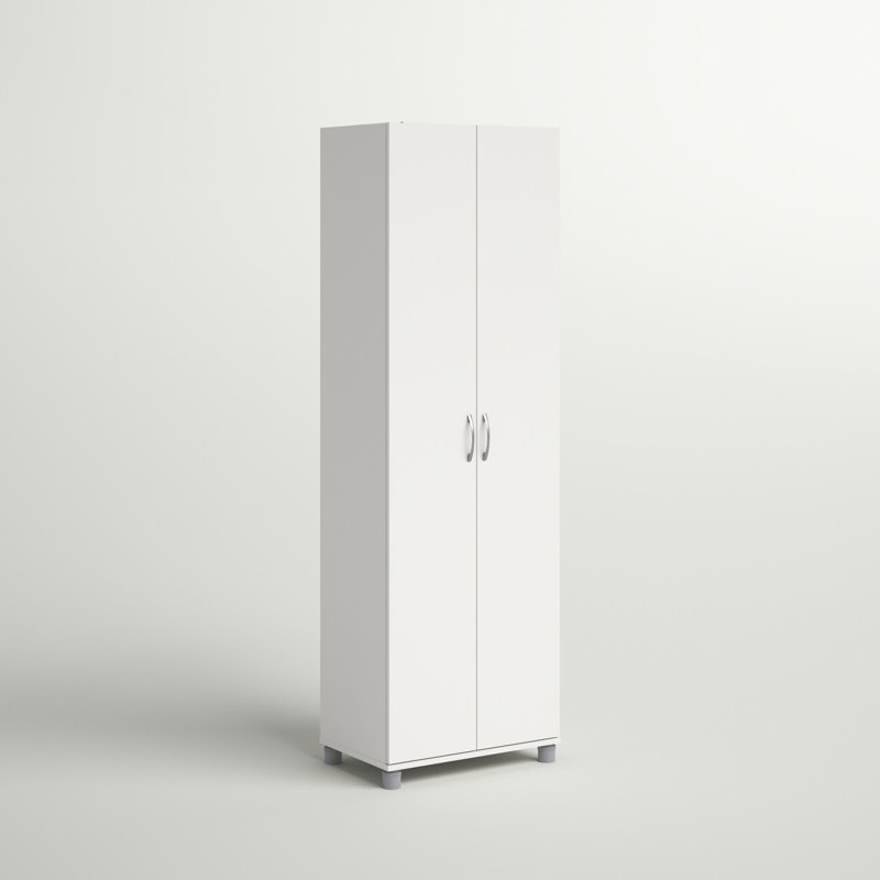 Armoire de rangement l 24 po Aleg, Blanc