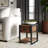 Crysta Solid Wood Top End Table with Storage