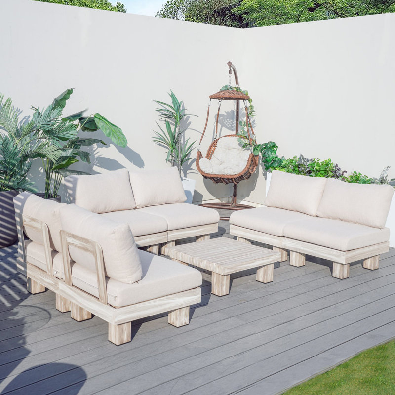 Shenia Outdoor Upholstered Coversation Set