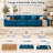 Cedaridge Wider Armrest 4-Seater Sofa with Pillow Top Arms, Modern Cloud Couch with Double Layer Upholstered Cushion & Breathable Chenille Fabric for Living Room, Bedroom-989929816-989929821-989929809