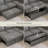 Januelle Oversized 142.7'' Wide Chenille L-Shaped Sofa Bed U-Shaped Couch Storage Modular Sectional Sofa-274864880