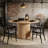Modern Round Dining Table for Gatherings and Versatile Use