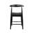 Borisav Counter Height Stool – Farmhouse Open Back with Padded Cushion, Wood Kitchen Chair (Set of 2)-149617310-170397104