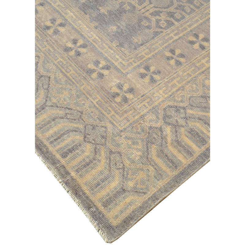 Hand Woven Wool Moroccan Area Rug, Rectangle 10' x 14'