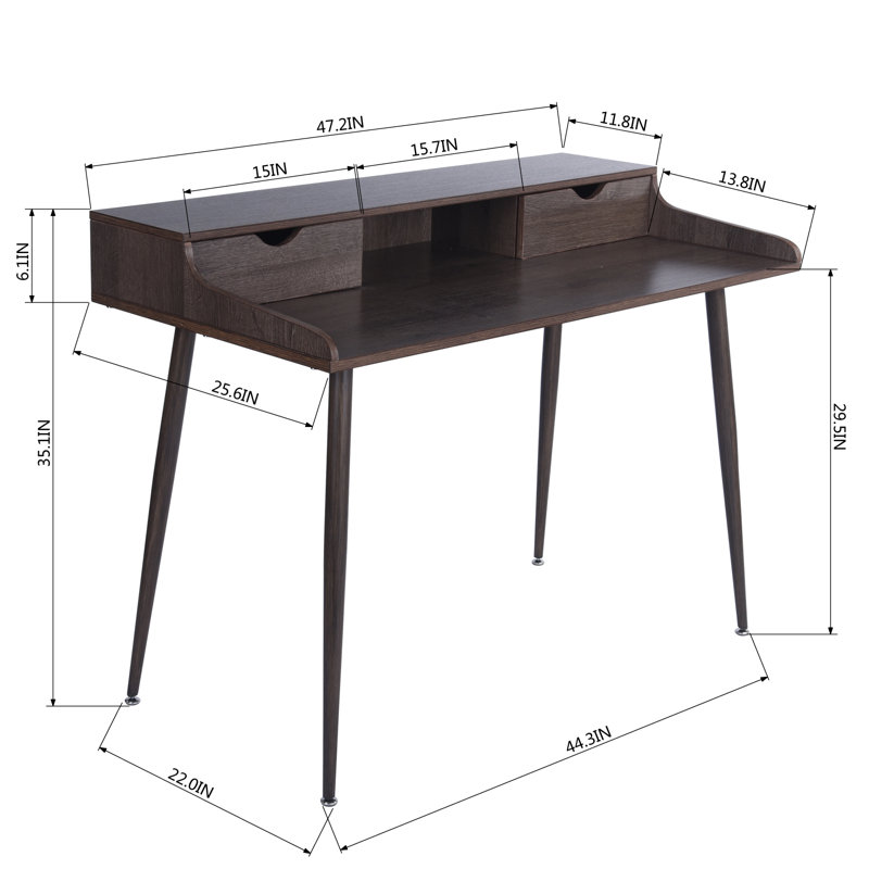 Bogle Metal Base Writing Desk