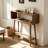 Simple Rectangular Brown Solid Wood Console Table
