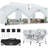 Canopy 10x20 Pop Up Canopy Tent with 6 Sidewalls, One Push Party Tents for Parties Outdoor Wedding Waterproof Gazebo Commercial Event Tent with Sandbags-114878562