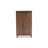 Talon 2-Door Shoe Storage Cabinet in Walnut and Dark Grey Finish, 40.4'' H X 23.6'' W X 12.6'' D