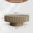 35" & 31" Round Handcrafted Coffee Table – Solid Wood Fluted Design-2093378322-2083903405
