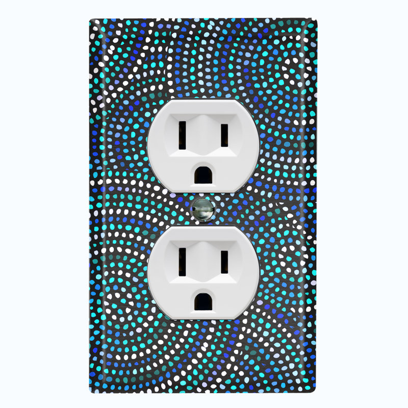 Patterned 1 - Gang Toggle Light Switch Standard Wall Plate
