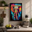 Neon Elephant Street Art - Print-136729367-136729368