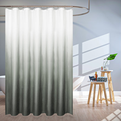 Jaedan Ombre Shower Curtain with Hooks Included