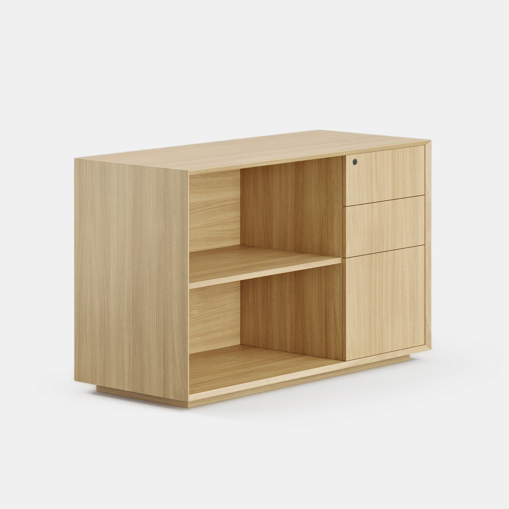 Credenza, Right, Woodgrain