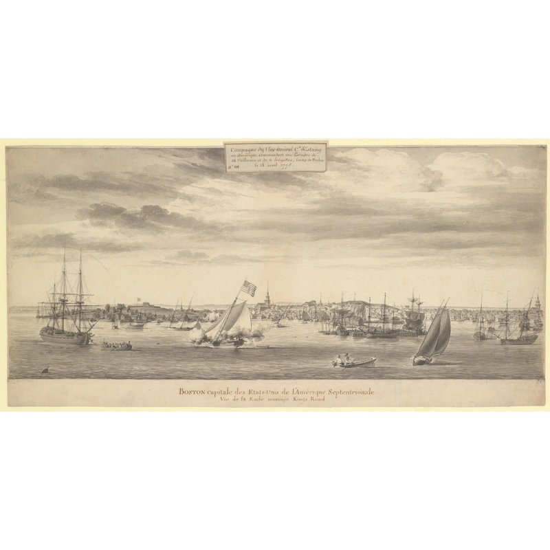 Port de Boston (1778), H 22 po x l 40 po