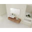 Meuble-lavabo mural 60 po avec lavabo en résine et tiroir à fermeture en douceur 60 po