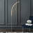 64'' Chrome LED Arched Floor Lamp