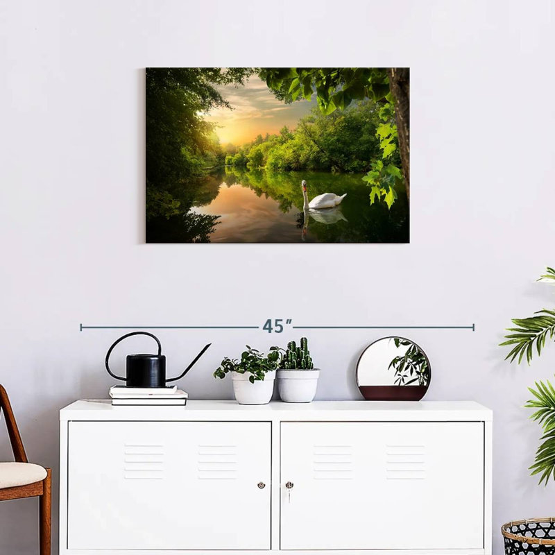 Serene Swan In Jungle