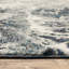 Tapis bleu abstrait Ronny-888798845
