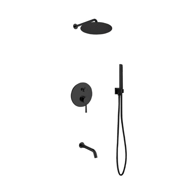 Aqua Rondo Complete Shower System with Rough in-Valve