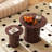 Wooden  Nesting Of Coffee Table With Metal Frame, Set Of 2 Spacious Top Coffee Table Sets With Hidden Storage Space-114138940